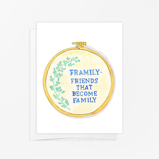 Framily Stitch Card