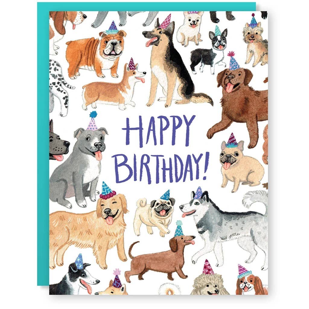 Dogs Happy Birthday Card