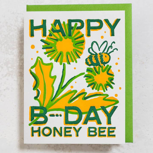 Happy B-Day Honey Bee Card