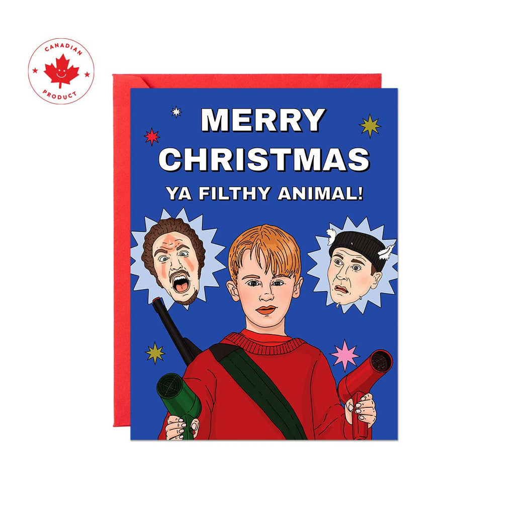 Merry Christmas Ya Filthy Animal Home Alone Kevin Card