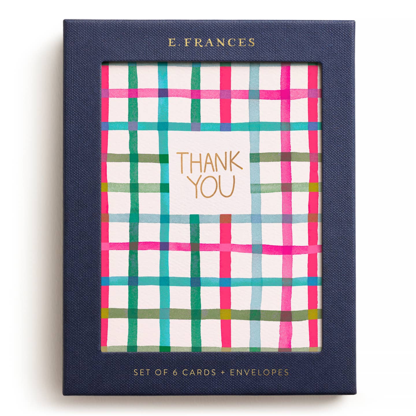 Happy Plaid Thank You Card