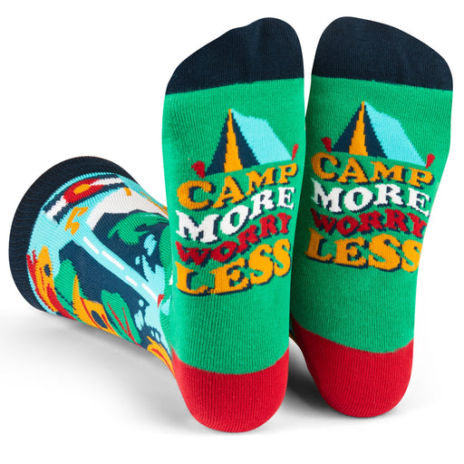 Camp More, Worry Less Socks