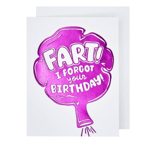 Fart Belated Forgot Your Birthday Card