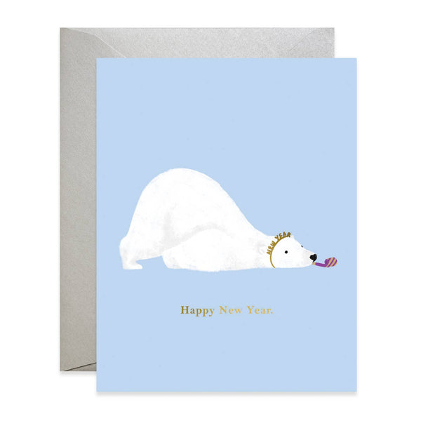 New Year Polar Bear Card