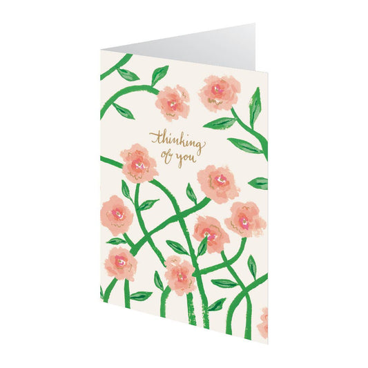 Pink Flower Thoughts Petite Card