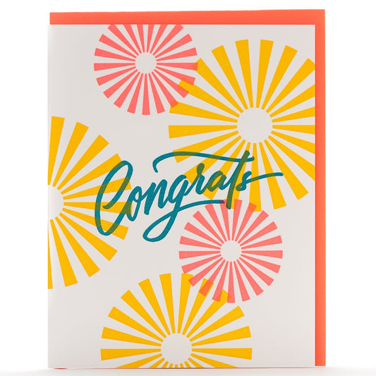 Congrats Starburst Card