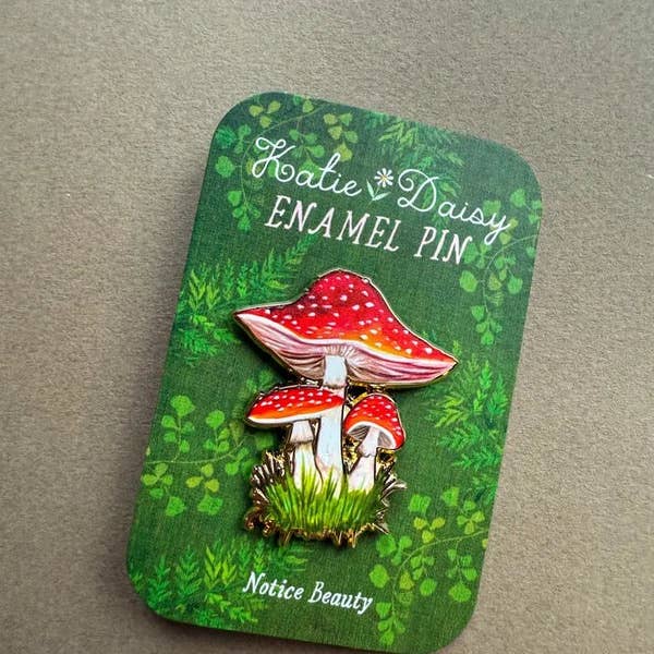 Amanita Mushroom Enamel Pin