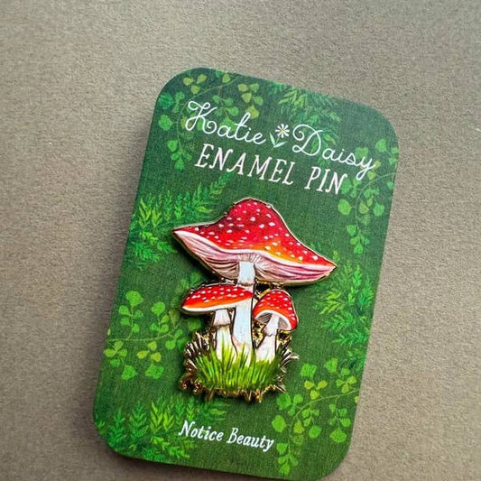 Amanita Mushroom Enamel Pin