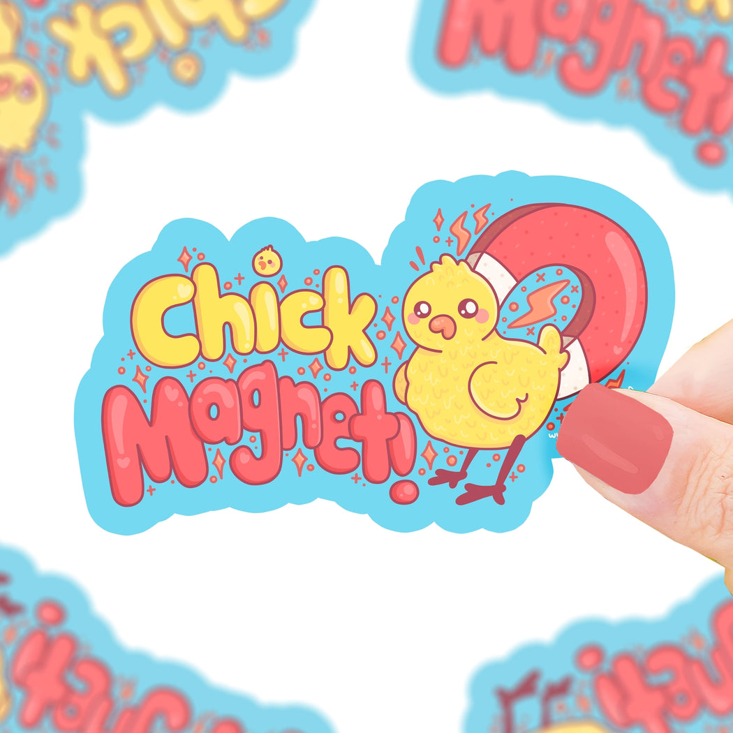 Chick Magnet Vinyl Sticker