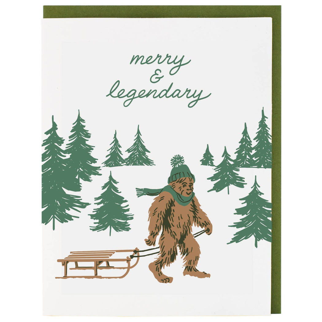 Merry & Legendary Sasquatch Card