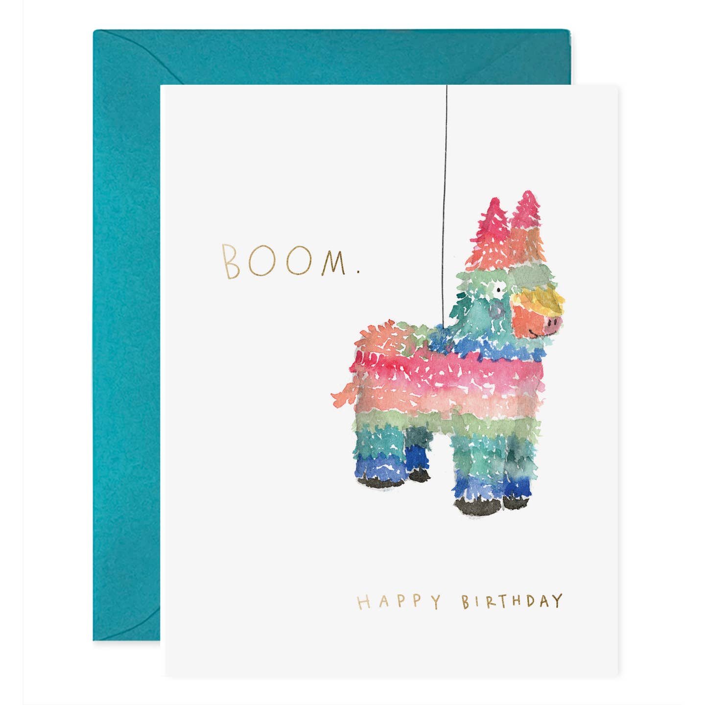 Boom Pinata Birthday Card