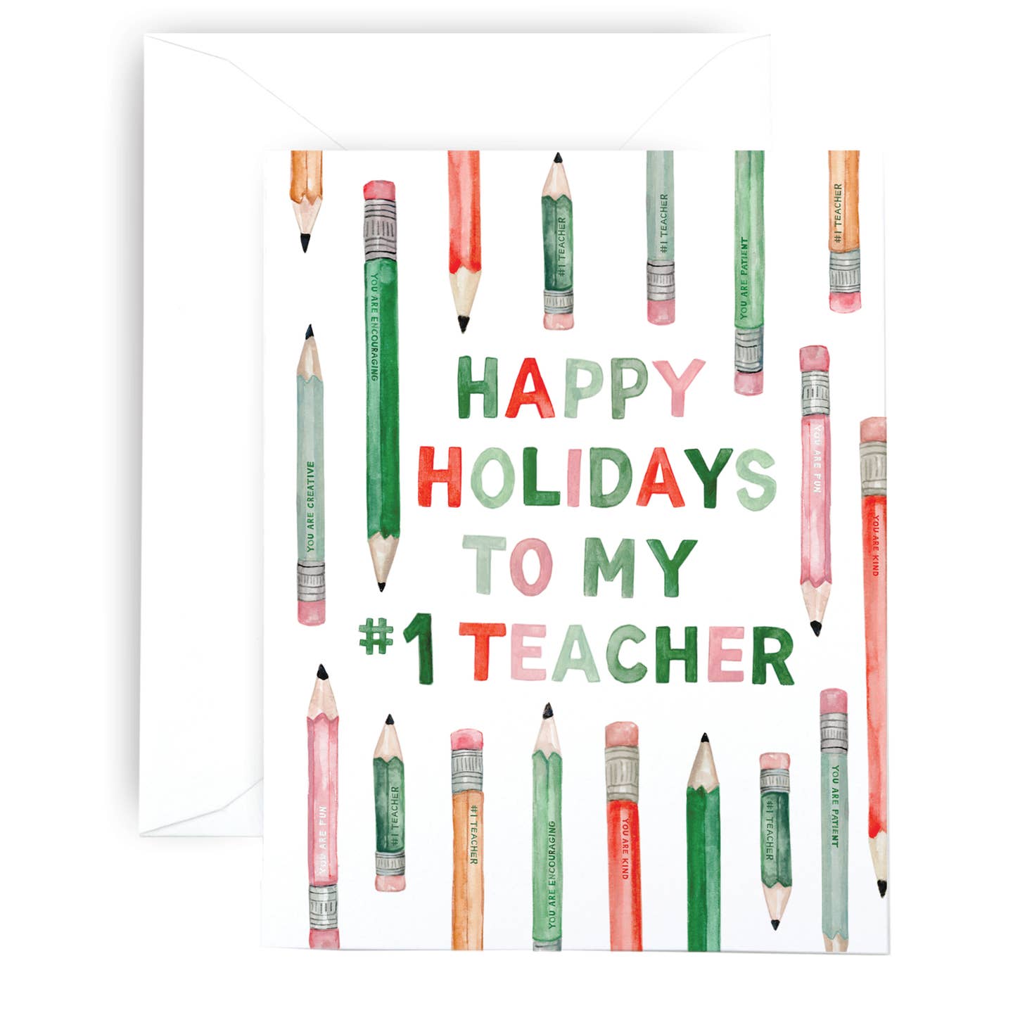 Happy Holidays to My #1 Teacher Card