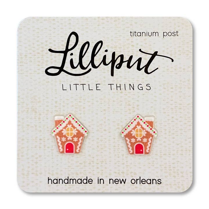 Gingerbread House Earrings