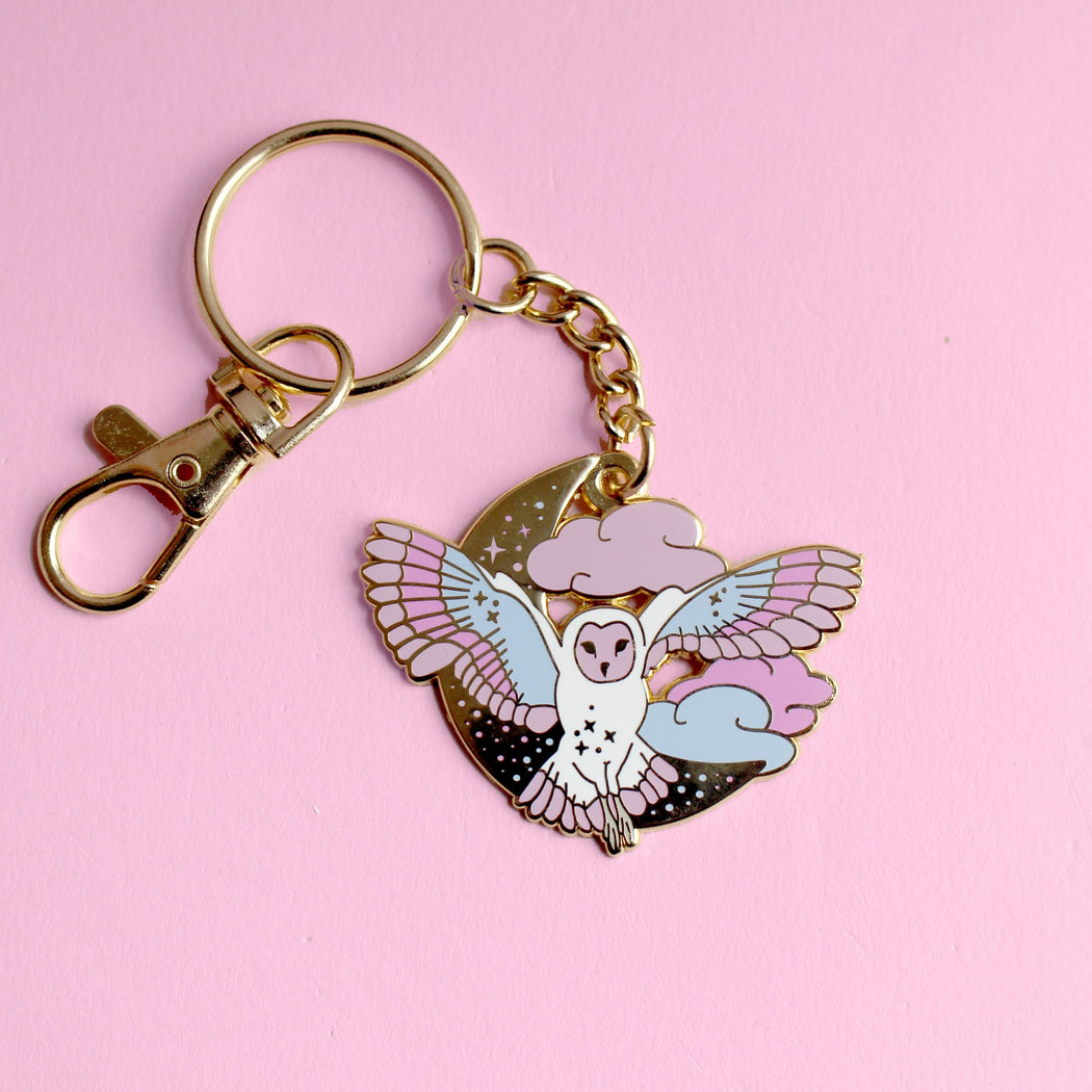 Pastel Owl Keychain