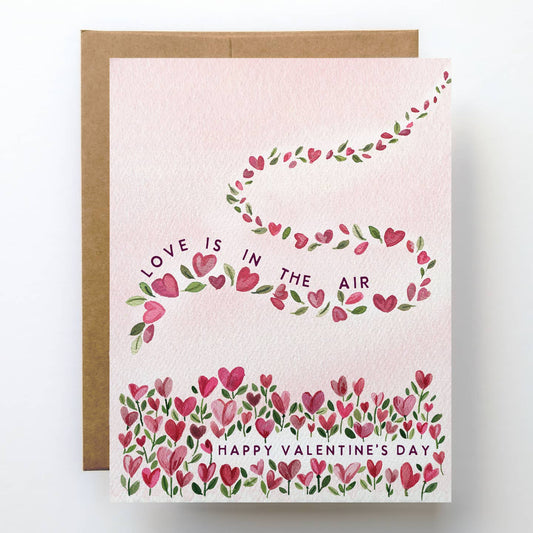 Love is in the Air Valentine Card