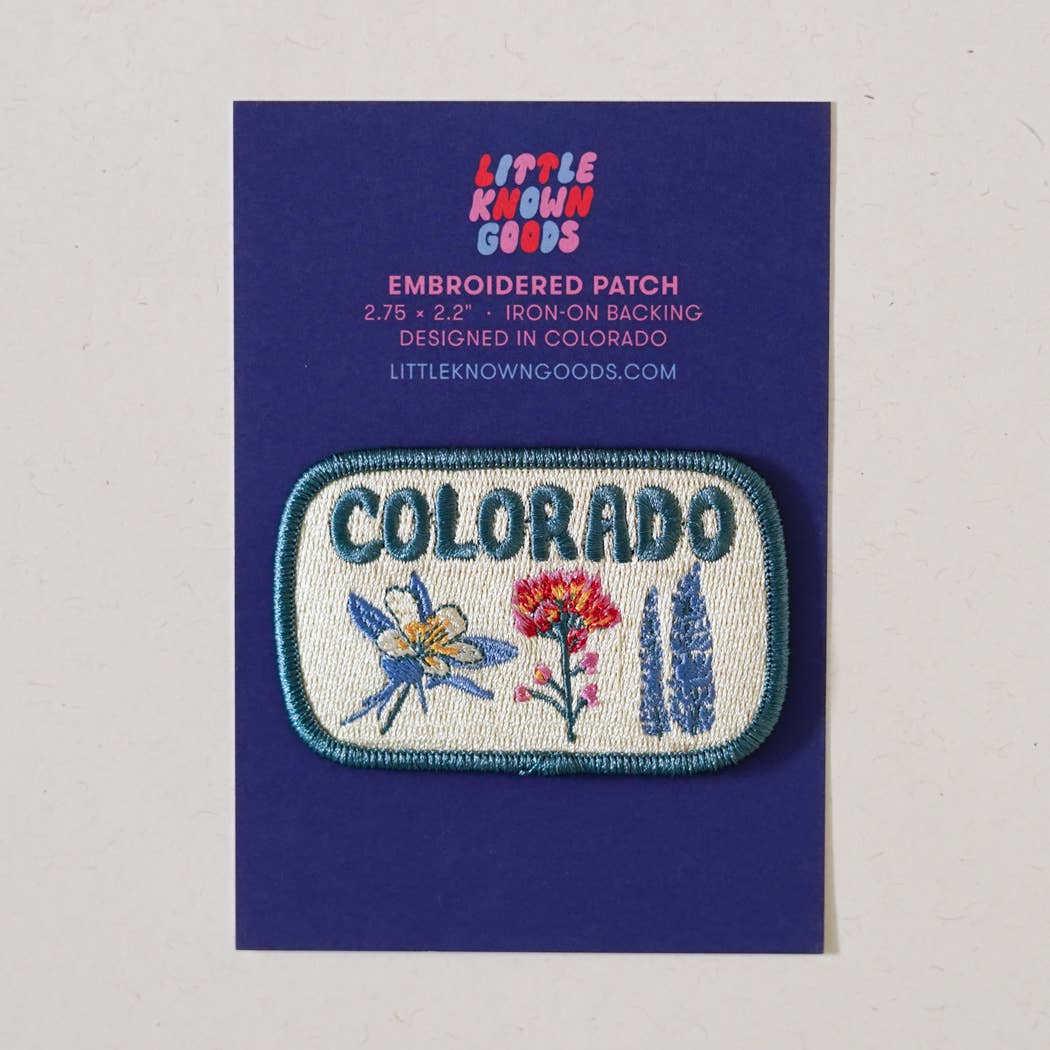 Colorado Wildflower Embroidered Patch