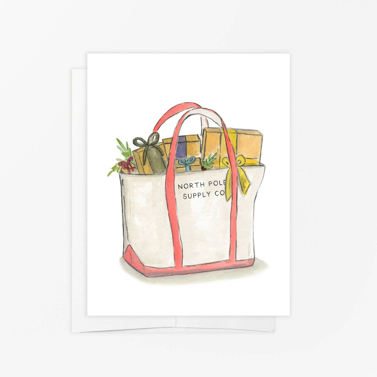 Holiday Tote Bag Card