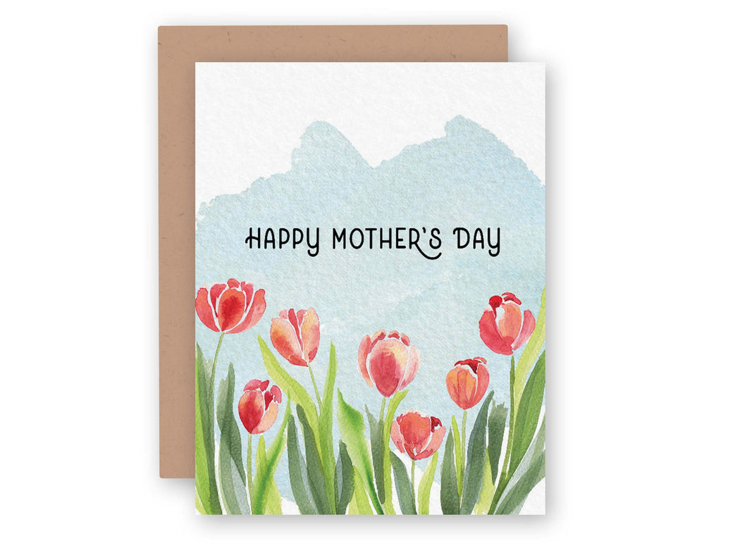 Spring Tulips Mothers Day Card