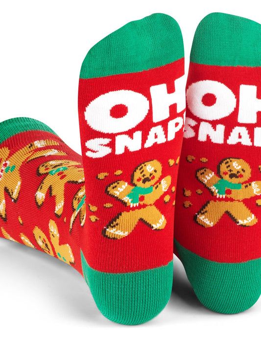 Oh Snap Gingerbread Socks