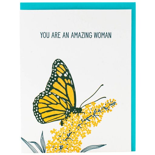 Monarch Butterfly You Are an Amazing Woman Card