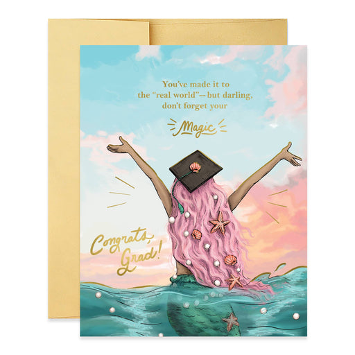 Mermaid Congrats Grad Dont Forget Your Magic Card