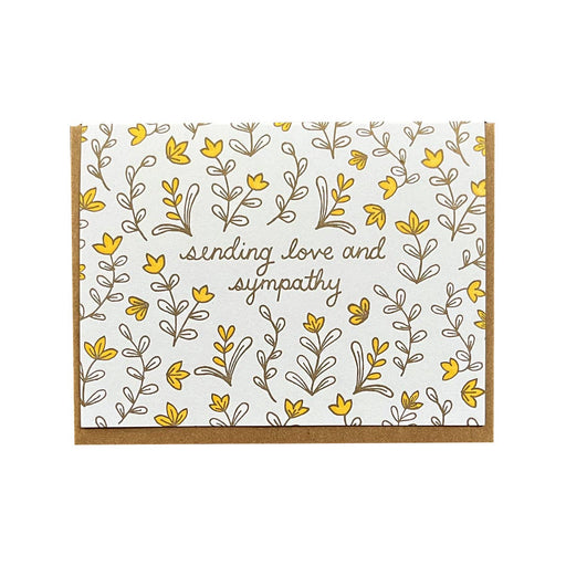 Sending Love and Sympathy Flowers Card