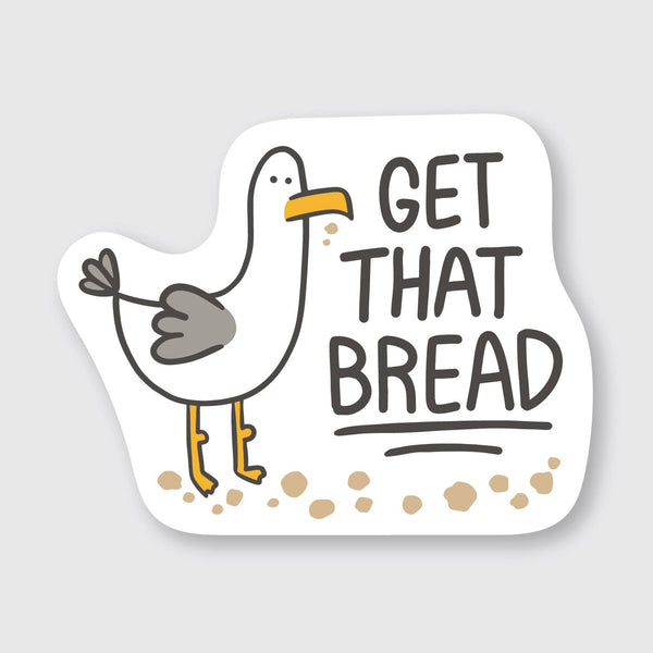 Get That Bread Seagull Vinyl Sticker
