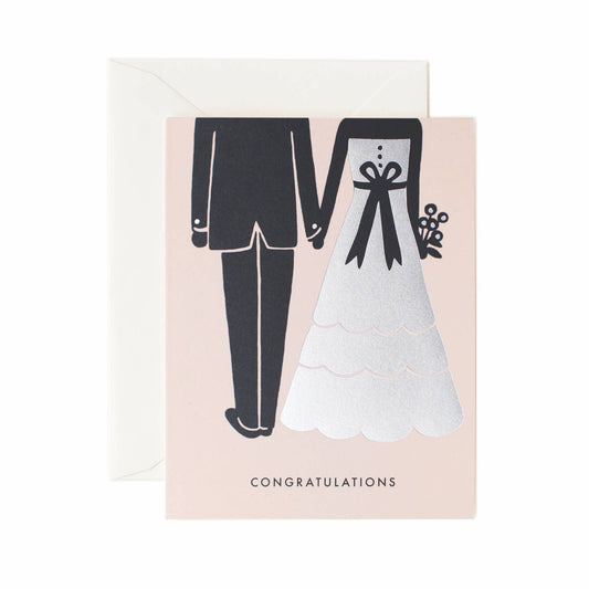 Tux & Dress Congratulations Wedding Card