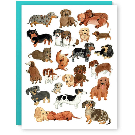 Dachshund Weiner Dog Blank Card
