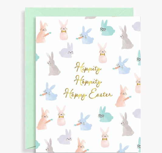 Hippity Hoppity Happy Easter Card