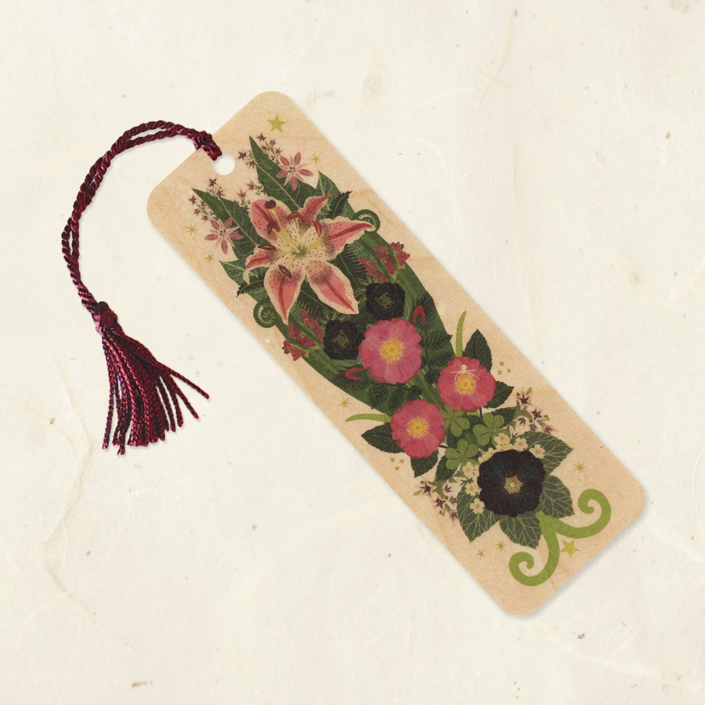 Wood Tassel Bookmark