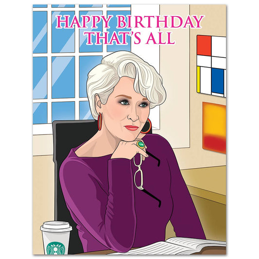 Miranda Birthday Thats All Card