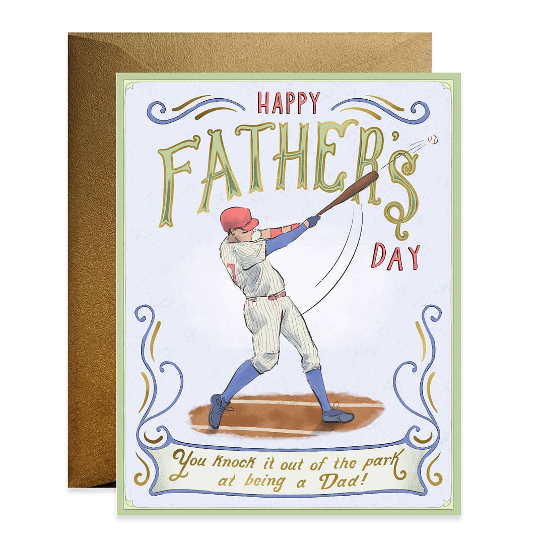 Baseball Fathers Day Card