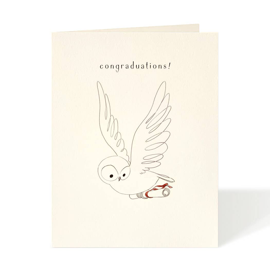 Congraduations Owl Grad Card