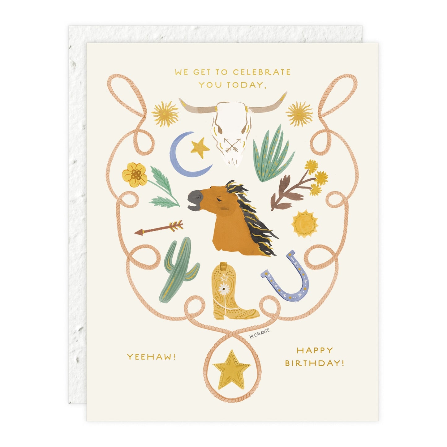 Yeehaw Birthday Card