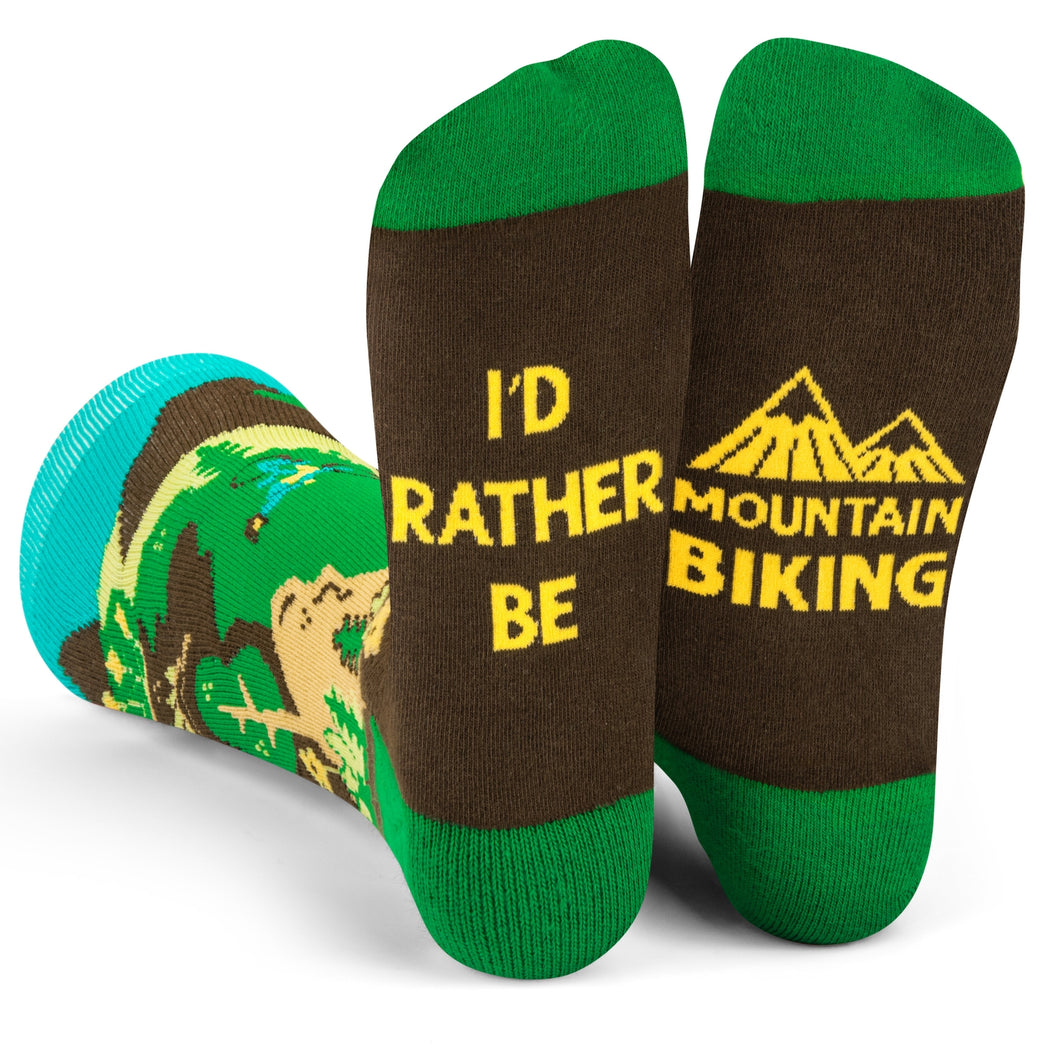 Id Rather Be Mountain Biking Socks