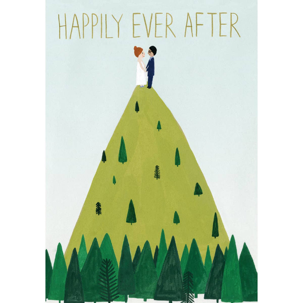 Hilltop Wedding Happily Ever After Card