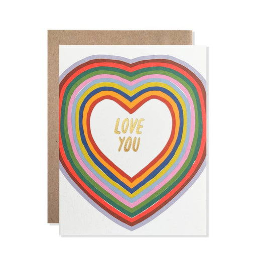 Love You Hearts Stack Card