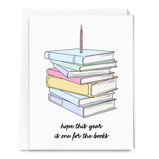 One For the Books Birthday Card