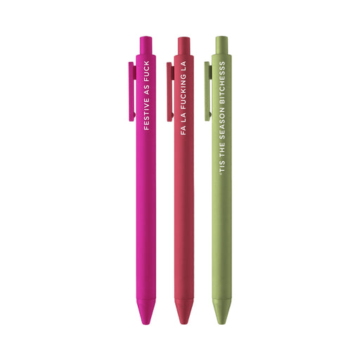 Festive AF Jotter Click Pen - 3 pack