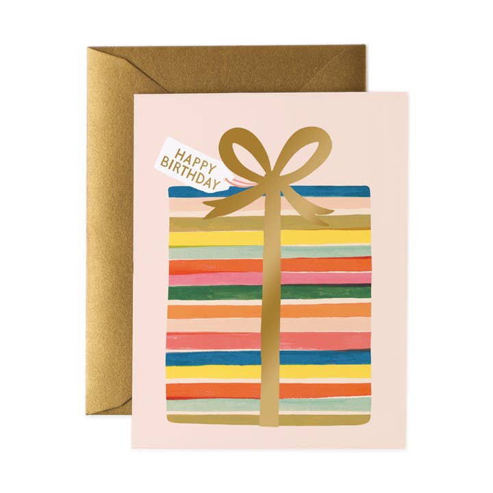 Feliz Birthday Present Card