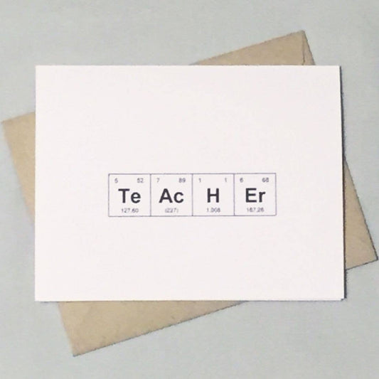 Teacher Elements Card