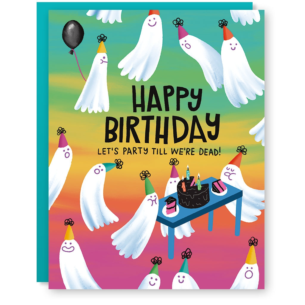 Ghost Party Birthday Card