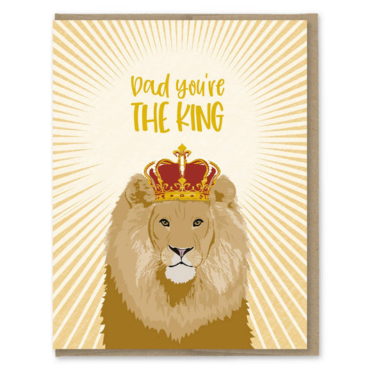 Lion Dad Youre The King Card