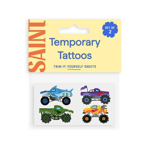 Monster Trucks Temp Tattoos
