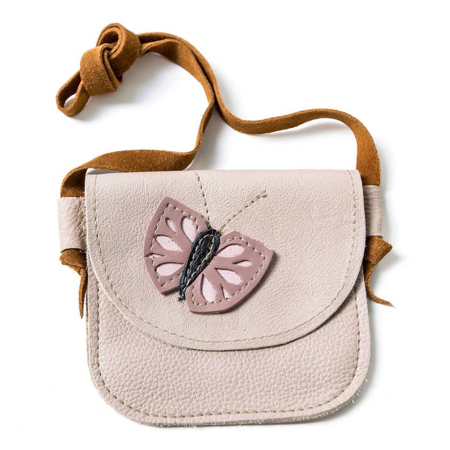 Butterfly Leather Toddler Purse