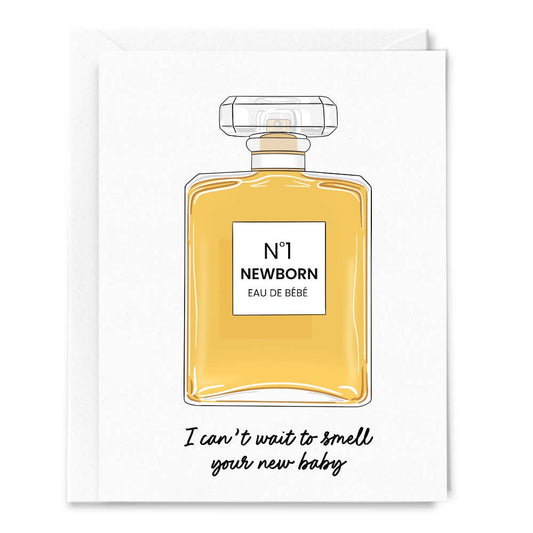 Eau De Bebe Newborn Baby Card