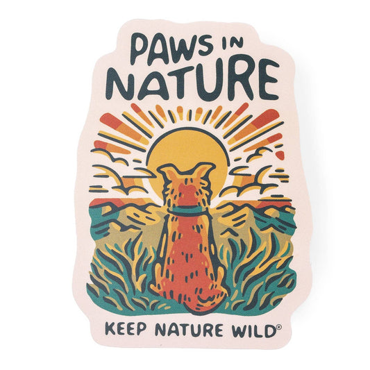Dog Paws in Nature Sticker