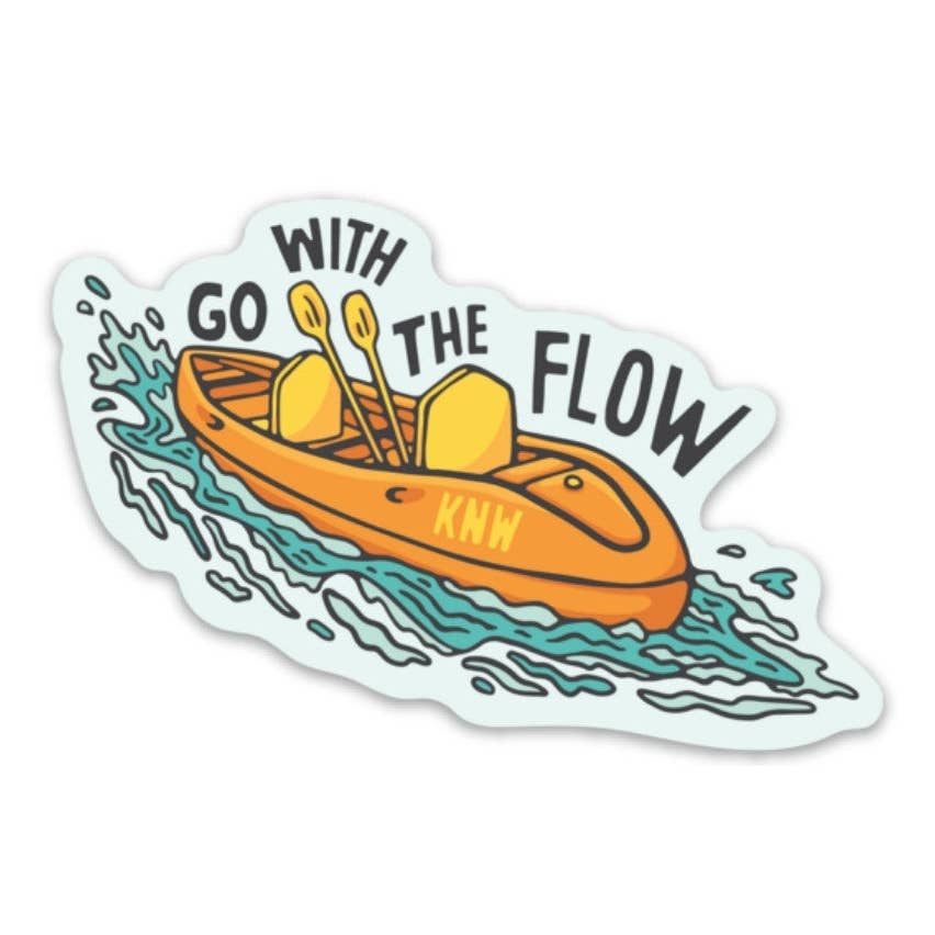 Go With the Flow Sticker