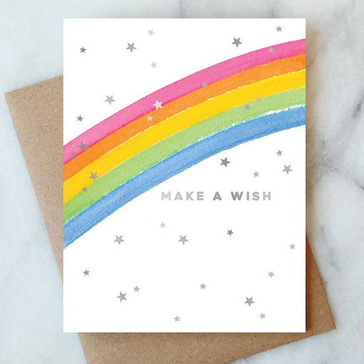 Rainbow Make a Wish Birthday Card